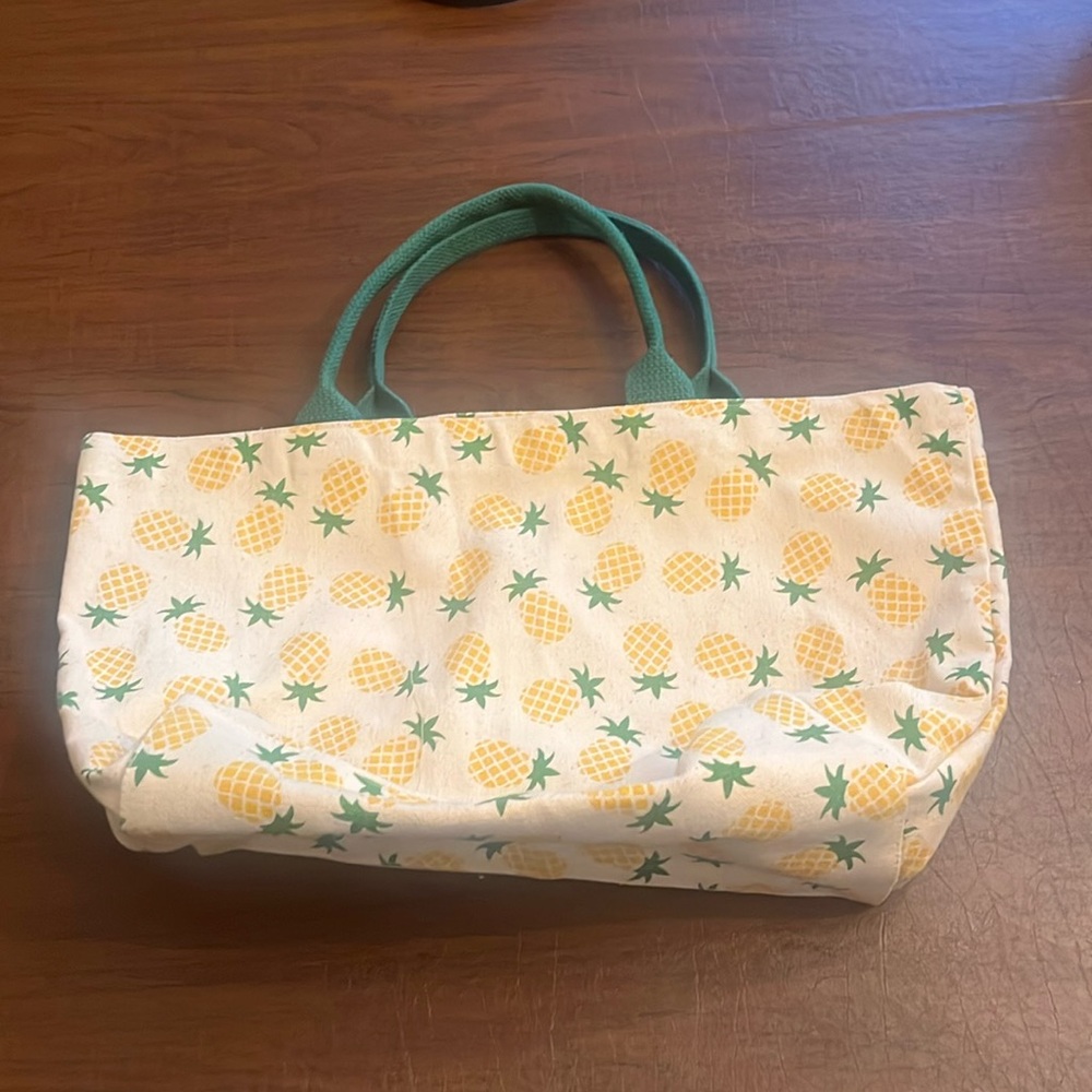 new small pineapple tote bag